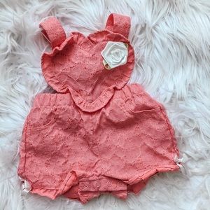 Pink romper size 6-9 months